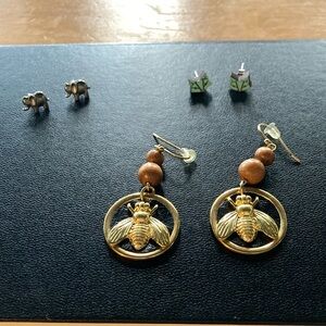 💫 Lot de trois paires de boucles d’oreille